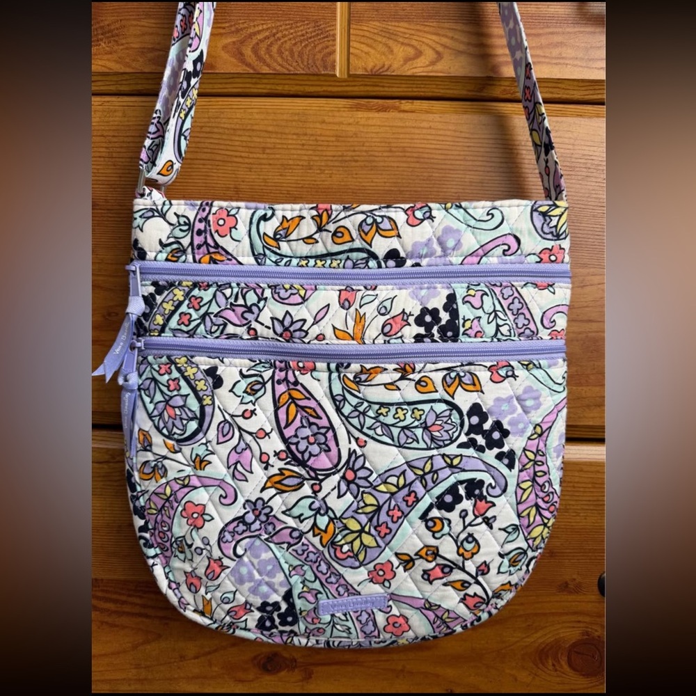 Vera Bradley Triple Zip Hipster bag in the Maddalena Paisley pattern